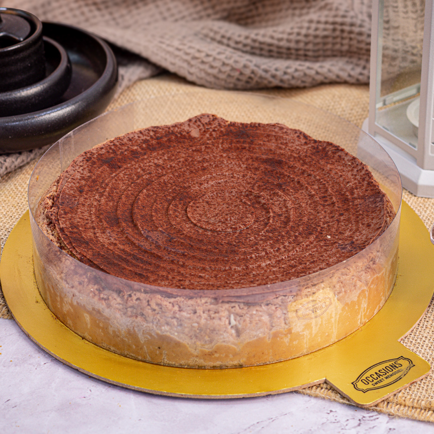 CHOCOLATE BAKED CHEESE CAKE (EGGFREE)